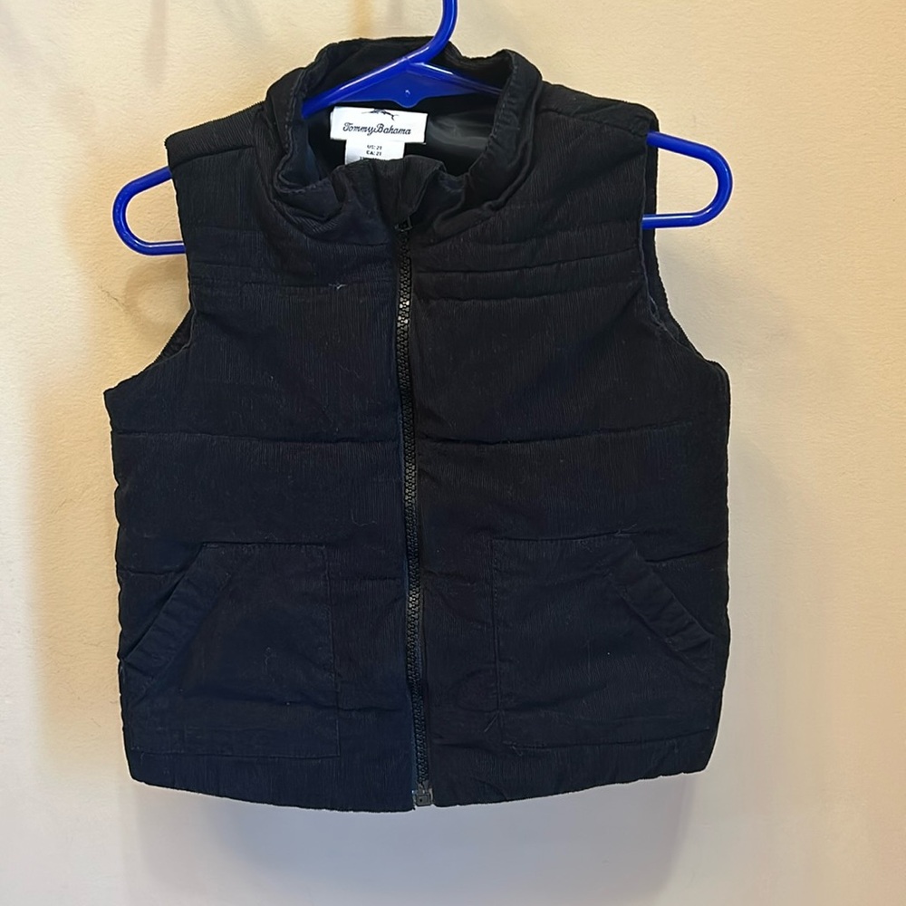 Tommy Bahama Black Vest Size 2T